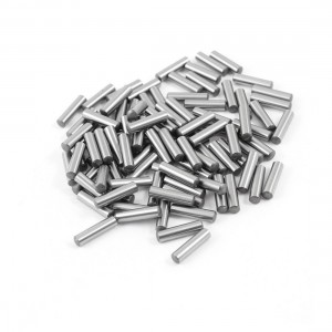 100 Pcs Stainless Steel 3.95mm x 15.8mm Dowel Pins Fasten Elements Silver Tone