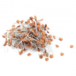200Pcs Brown Through Hole Ceramic Disc Capacitor 50V 50pF 20% Tolerance