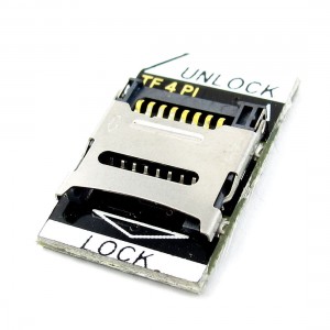 Stainless Steel TF to SD Card Adapter PCB Board Module Black