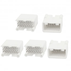 5Pcs XH2.54-16P 2.54mm 16Pins Pin Header Connector Socket White