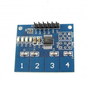 TTP224 DC 3-5V 4 Ways Capacitive Touch Key Digital Sensor PCB Module