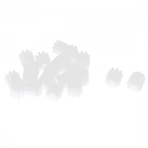 20 Pcs 5mmx2mm 8 Teeth Plastic Gear for Car Model Motor Gearbox Shaft