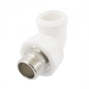 Water System Hose Pipe Tube 90 Degree Fitting Connector 32mm to 1PT Male Thread