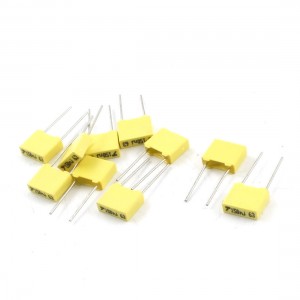 10pcs Radial Lead Mylar Polyester Film Capacitors 63V 150nF