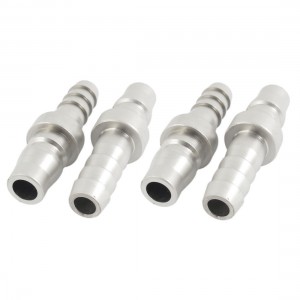 4 Pcs PH30 11mm Pipe Alloy Air Flow Quick Coupler Tube Connector