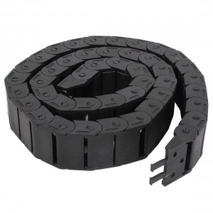 Black Plastic Drag Chain Cable Carrier 15mm x 30mm for CNC Machine