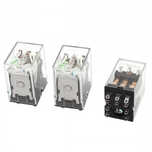 HH53PL 11Pins 3PDT DC 24V Coil Voltage Green LED Pilot Lamp Power Relay 3 Pieces