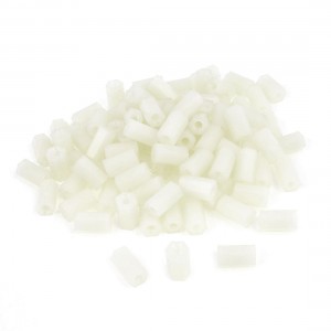 Machine Boards M3 x 10mm Nylon Hex Hexagonal Threaded Spacer Support 100 Pcs