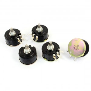 5W 2.2K Ohm Variable Resistor 3 Pin Wire Wound Potentiometer WX112(050) 5pcs