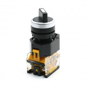 NO NC 4 Screw Terminals Rotary 3 Position Push Button Switch 380V 10A