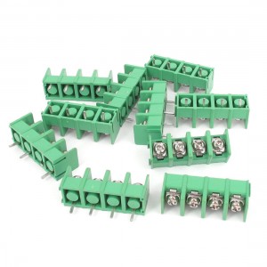 10pcs 4-Way 4Pin PCB Mounting Screw Terminal Block Connector