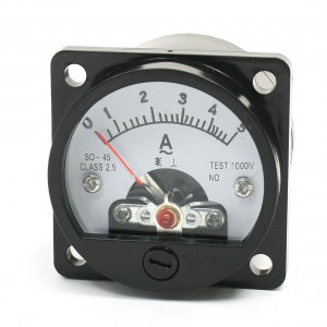 SO-45 AC 0-5A Sqaure Panel Ampere Meter Amperemeter Class 2.5