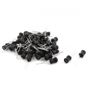 50pcs 10UH 1A 10% 5x7mm UL-polyolefin Choke Magnetic Core Inductors