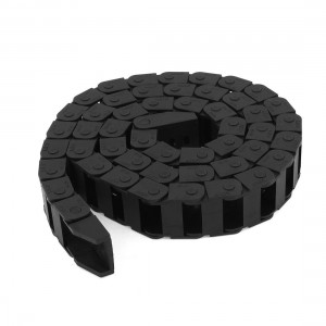 105cm Long Machine Plastic Towline Drag Chain Black 10mm x 20mm