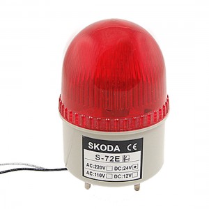 DC 24V Red Alarm Buzzer Industrial Safety Tower Signal Light Bulb 90dB