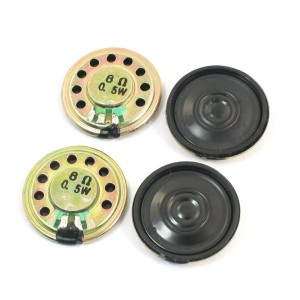 4Pcs 0.5W 8 Ohm 28mm Mini Round Metal Inside Magnet Music Player Speaker
