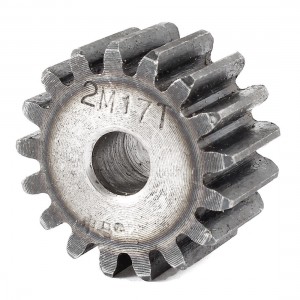 10mm x 38mm x 20mm Module 2 17 Teeth Metal Straight Spur Gear Wheel Gray