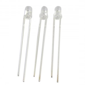 3mm Round Head Blue Light LED Emitting Diodes 100 Pcs