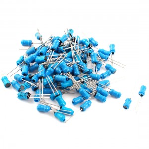 100 Pcs 20mH 60mA 10% 4x6mm Radial Leaded Magnetic Core Inductors Blue