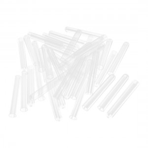 50 Pcs Clear Polypropylene Coverless Rimless Test Tube 15mmx100mm