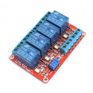 DC 12V 4-CH High Low Level Trigger Optocoupler Shielded Relay Module Board