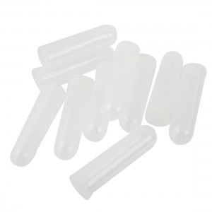 Lab 50ml 1.7oz Capacity Clear White Plastic Centrifuge Tubes 5 Pcs