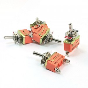 5pcs ON-OFF SPST 2 Position Locking Power Toggle Switch AC 250V 15A