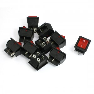 10 Pcs 16A/20A 250V 4 Pin DPST ON-OFF Snap In Rocker Boat Switch