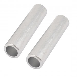 2 Pcs 16mm Inner Dia Straight Passing Through Aluminum Connecting Tube