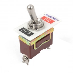 AC 250V 10A/125V 15A SPST ON-OFF 2 Screw Terminals Locking Toggle Switch
