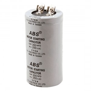 Gray Cylinder 300uF 300MFD 250VAC Motor Start-up Capacitor