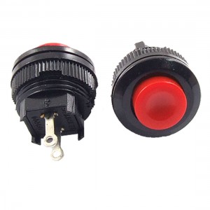 10 x 2 Pin SPST OFF-(ON) N/O Red Cap Momentary Push Button Switch 1A 230V AC 