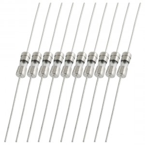 10 Pcs Axial Lead Fast Acting 3.6 x 10mm Glass Fuse 250V 1.25A
