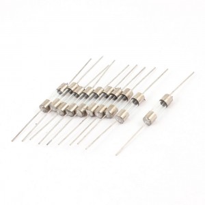 Axial Lead Fast Acting 5mm x 20mm Glass Fuse Tube 250V 15A 10 Pcs