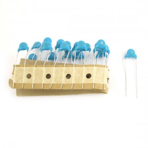 20pcs 220pF Radial Lead DIP High Voltage Ceramic Disc Capacitor AC 250V