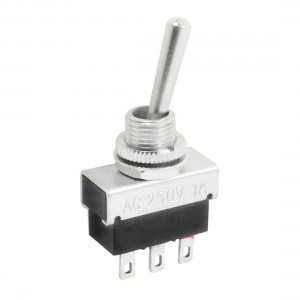 6mm Panel Mount SPDT ON/OFF 2 Position Power Toggle Switch AC 250V 3A KN4