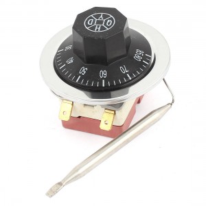 Rotary Selector 2 Pin Connector Electric Oven Temperature Controller AC 250V 16A