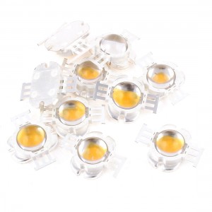 10 Pcs DC 9-11V 900mA 10W Warm White LED Bead Emitters 90-100Lm 2800-3000K