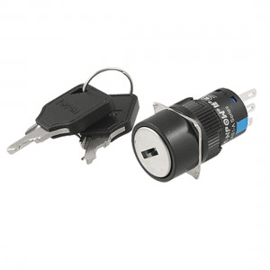 Industry C22388AC 220V Keylock Rotary Selector 1NO 1NC Contact Switch