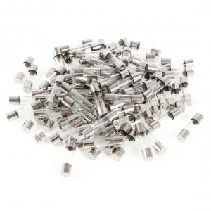 100 Pcs 250V 5A Overcurrent Protection Glass Fuse Tube 5mm x 20mm