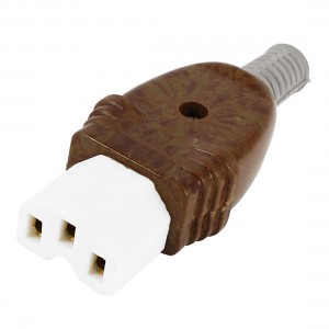 AC 250V 15A Power Ceramic IEC320 C15 Female Cable Connecting Socket Adapter