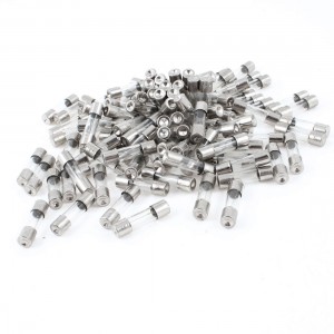 Car 250V 5A Low Breaking Capacity Fast Blow Glass Tube Fuses 5mm x 20mm 100 Pcs