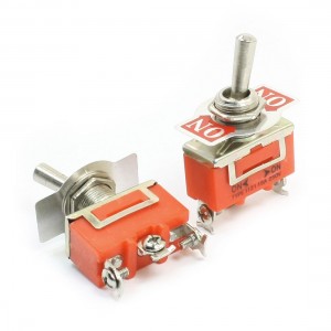 SPDT 3 Pin ON/ON 2 Position Power Toggle Switch AC 250V 15A E-TEN1121 2pcs