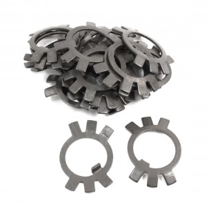 20 Pcs Black Metal 18mm Inside Dia Shaft Rod Locking Washer