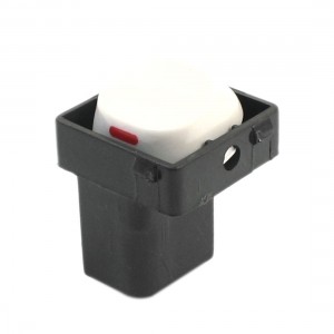 Office 1 Gang On/Off SPST Square Light Switch Wall Plate AC250V 10A