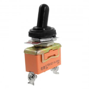 AC 250V 15A ON/OFF SPST 2 Way 2 Screw Terminals Toggle Switch + Waterproof Boot