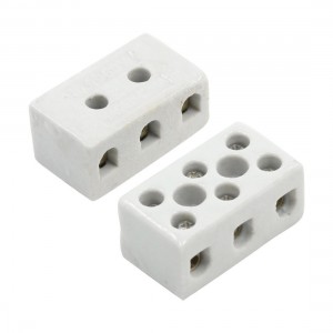 2 Pcs 2W8H High Temperature Resistant Ceramic Terminal Block 10A 250Volt