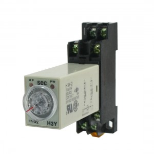 Adjustable Delay Time AC 110V DPDT 0-60 Sec 8-Pin Timer Relay AH3-3