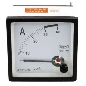 AC DC 0-30A Class 1.5 Accuracy Analog Panel Meter Ammeter DH72