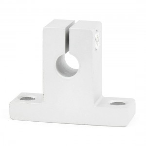 Silver Tone Aluminum 8mm CNC Pillow Block Bearing Linear Guide Support